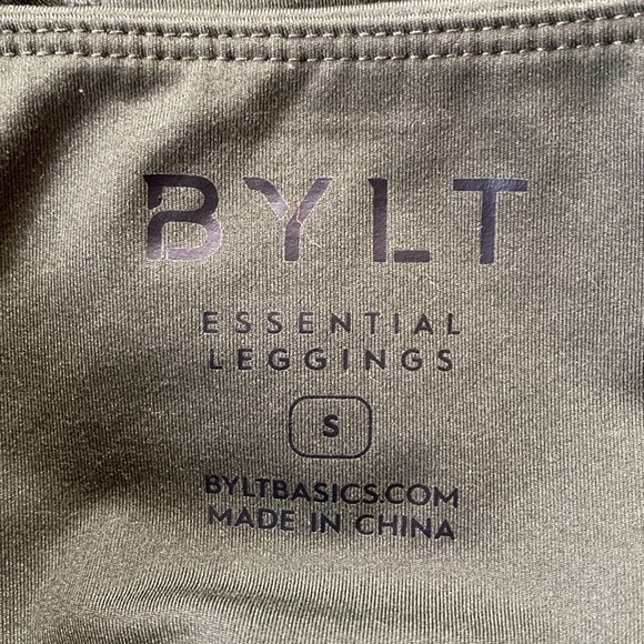 BYLT Premium Basics Essential Leggings in Dark Olive sz S - Picture 9 of 10